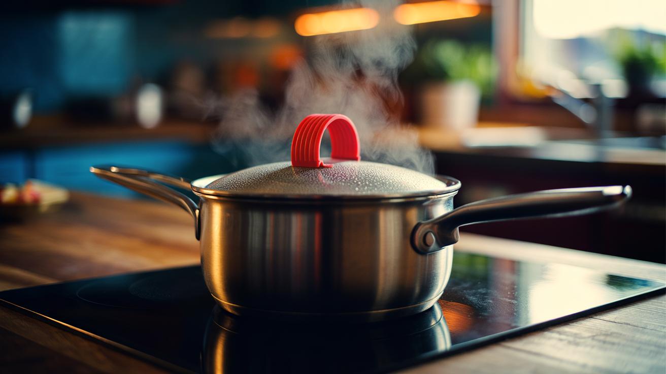 Rubber Band Pot Lid: Boiling Over Prevention Instantly