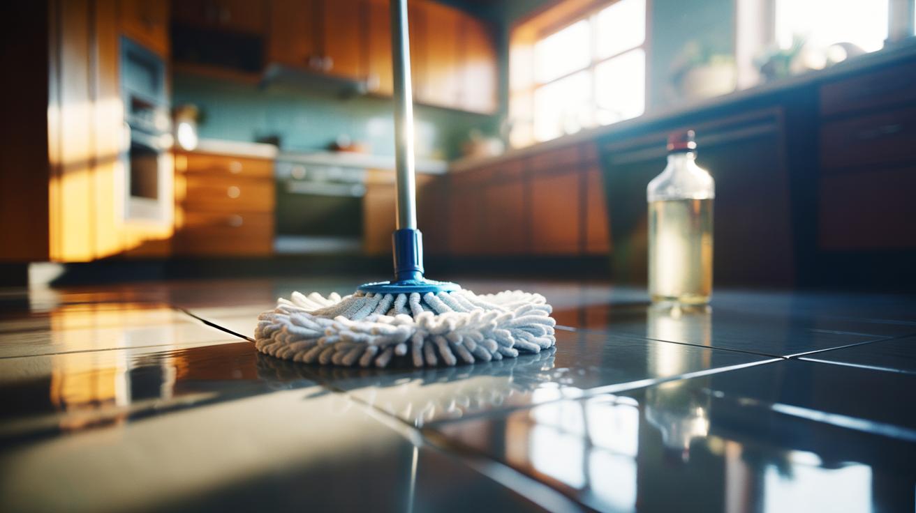 Vinegar-Wrapped Mop: Floors Are Sparkling in 5 Minutes